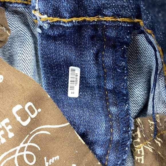 Cowgirl Tuff Co. Girl's Nitty Gritty Row Crop Jeans Denim Raw Hem Size 32 - Picture 7 of 14